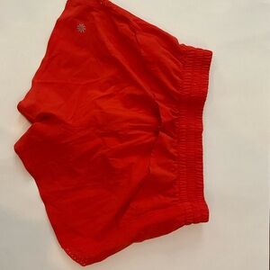 Athleta Hustle 3" Orange Shorts XS (361)